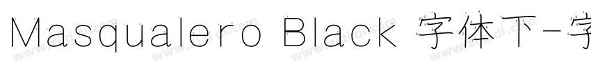 Masqualero Black 字体下字体转换